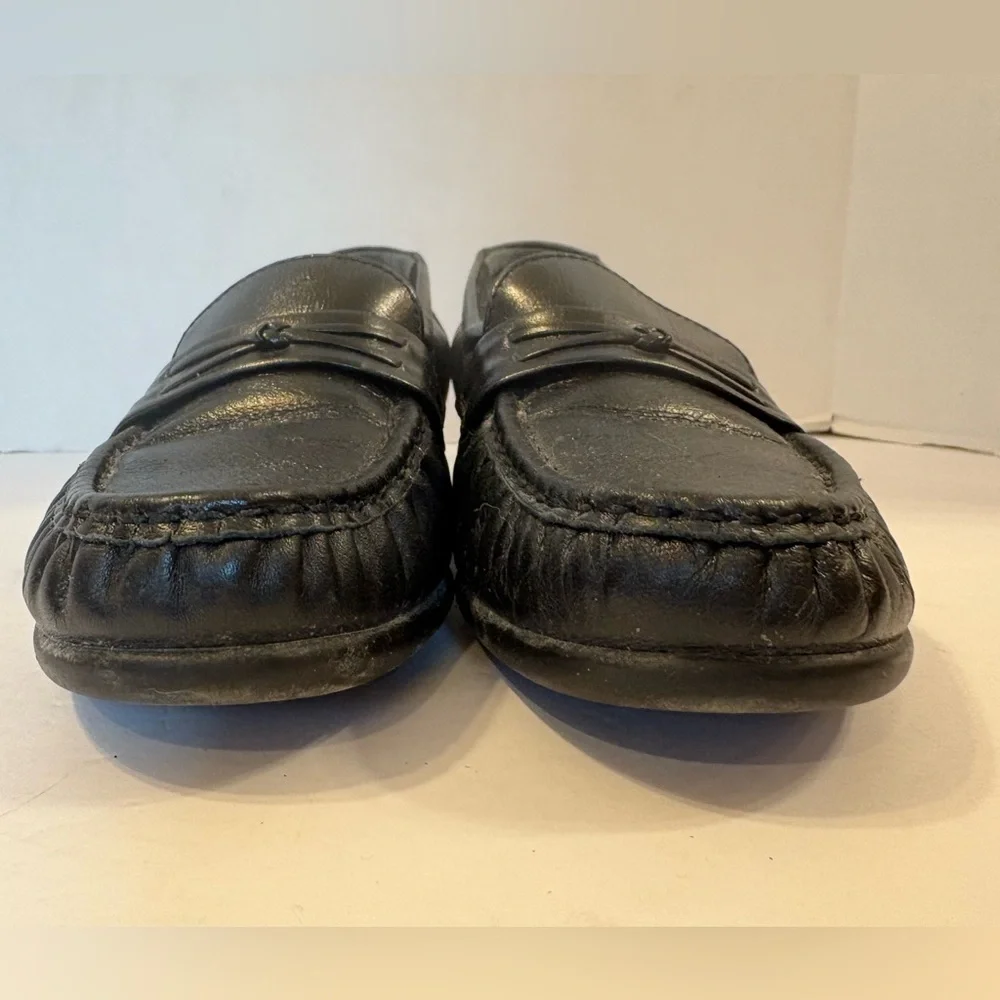 SAS Tripad Comfort black leather slip-on loafers shoes size 5.5